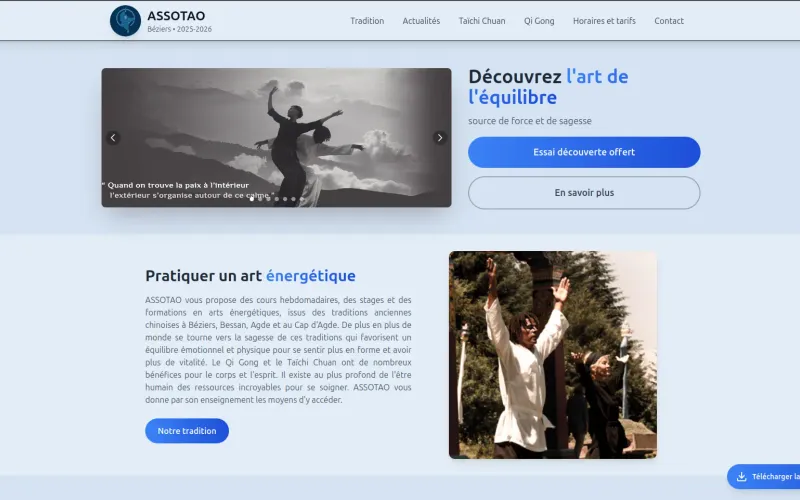 Aperçu du site Assotao