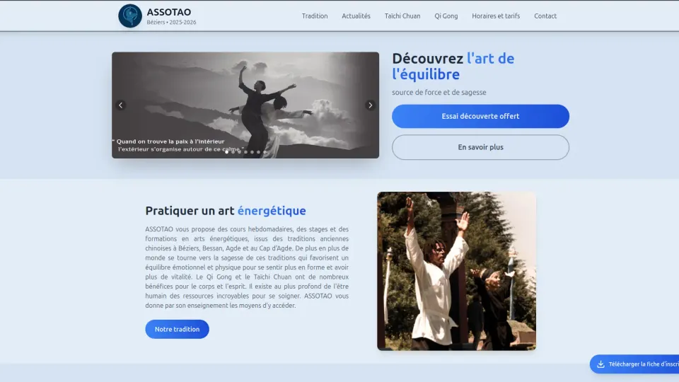 Aperçu du site Assotao
